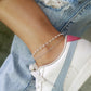 Pearl Two Row Anklet