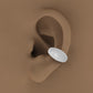 The White Curvy Ear Cuff