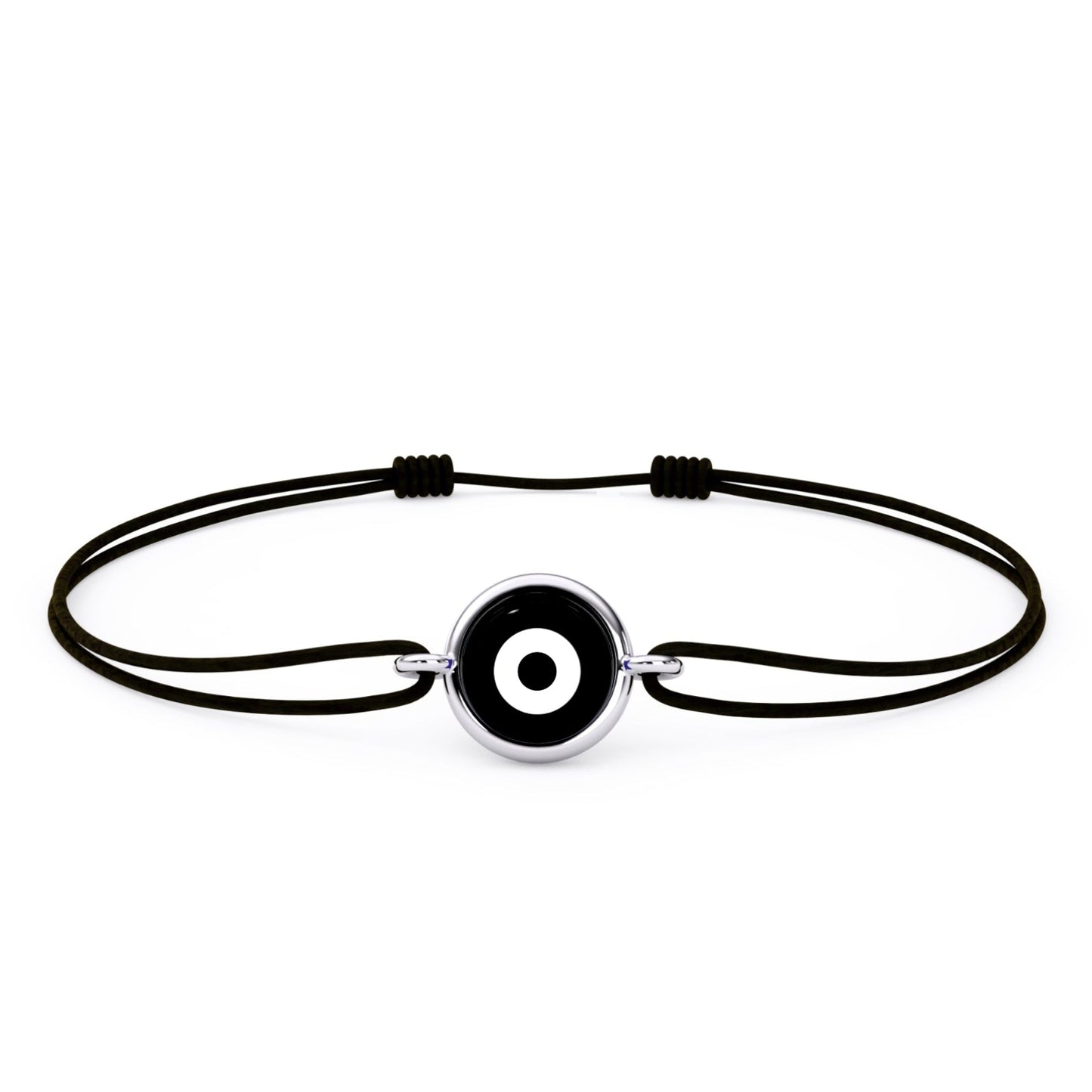 Midnight Black Evileye Thread Anklet