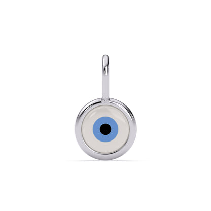 White EvilEye Pendant