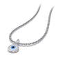 White EvilEye Pendant