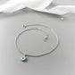 White Blossom Evil Eye Anklet