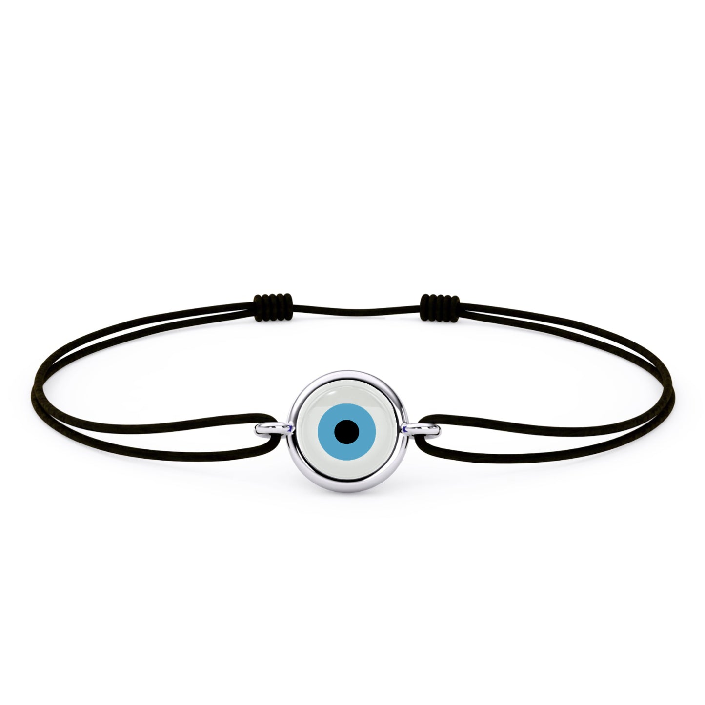 White Blossom Evileye Thread Bracelet