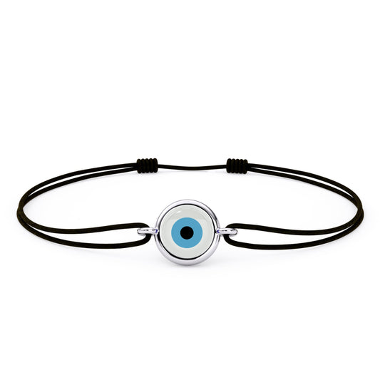 White Blossom Evileye Thread Bracelet