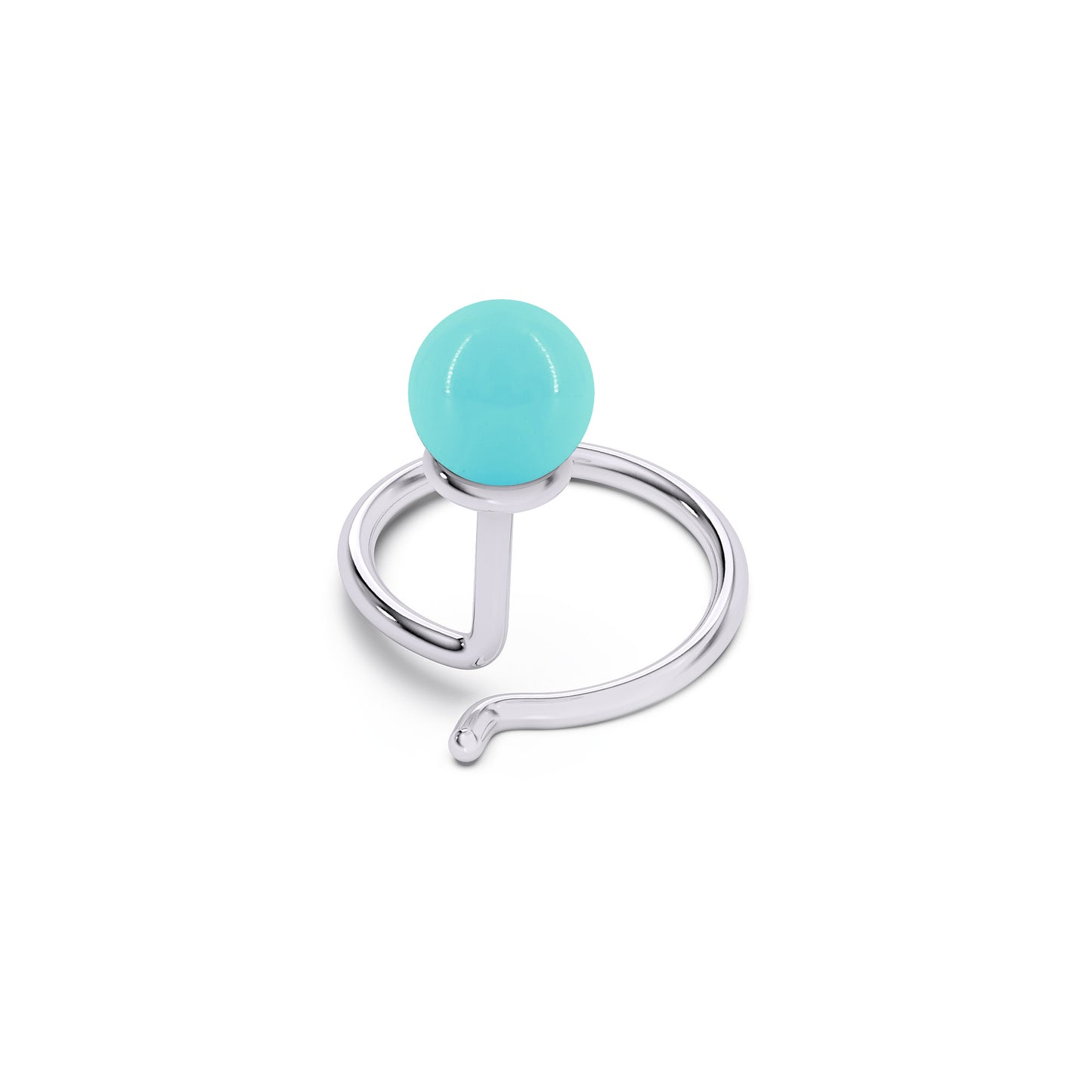 The Teeny Turquoise Nose pin