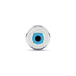 The White Blossom Evil Eye Watch Pin