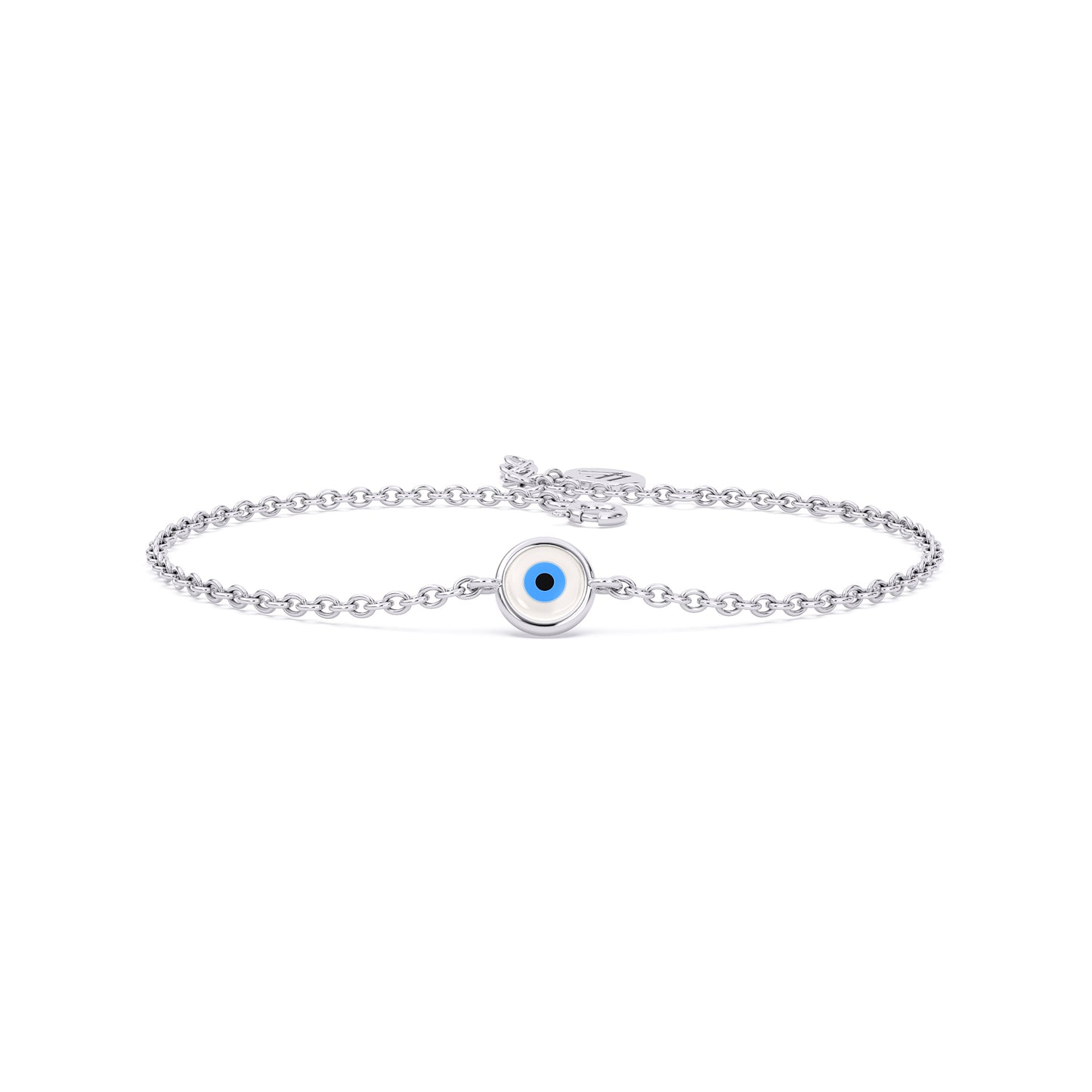 White Blossom Evileye Bracelet