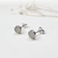 Gorgeous Gray Textured Transparency Earring