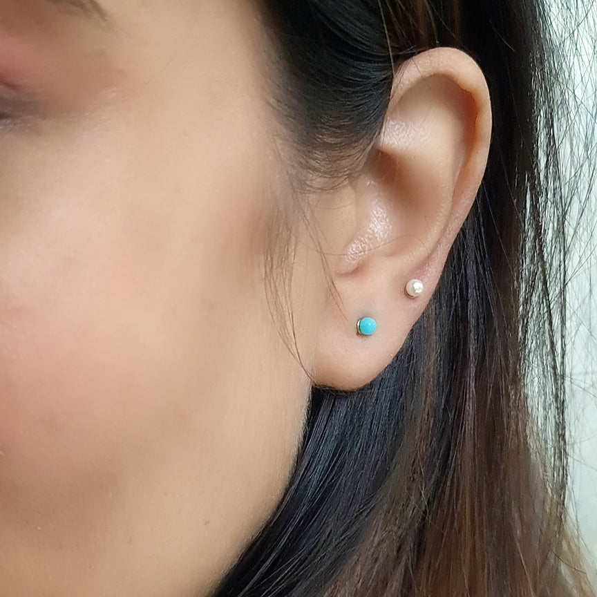 The Teeny Turquoise Earrings