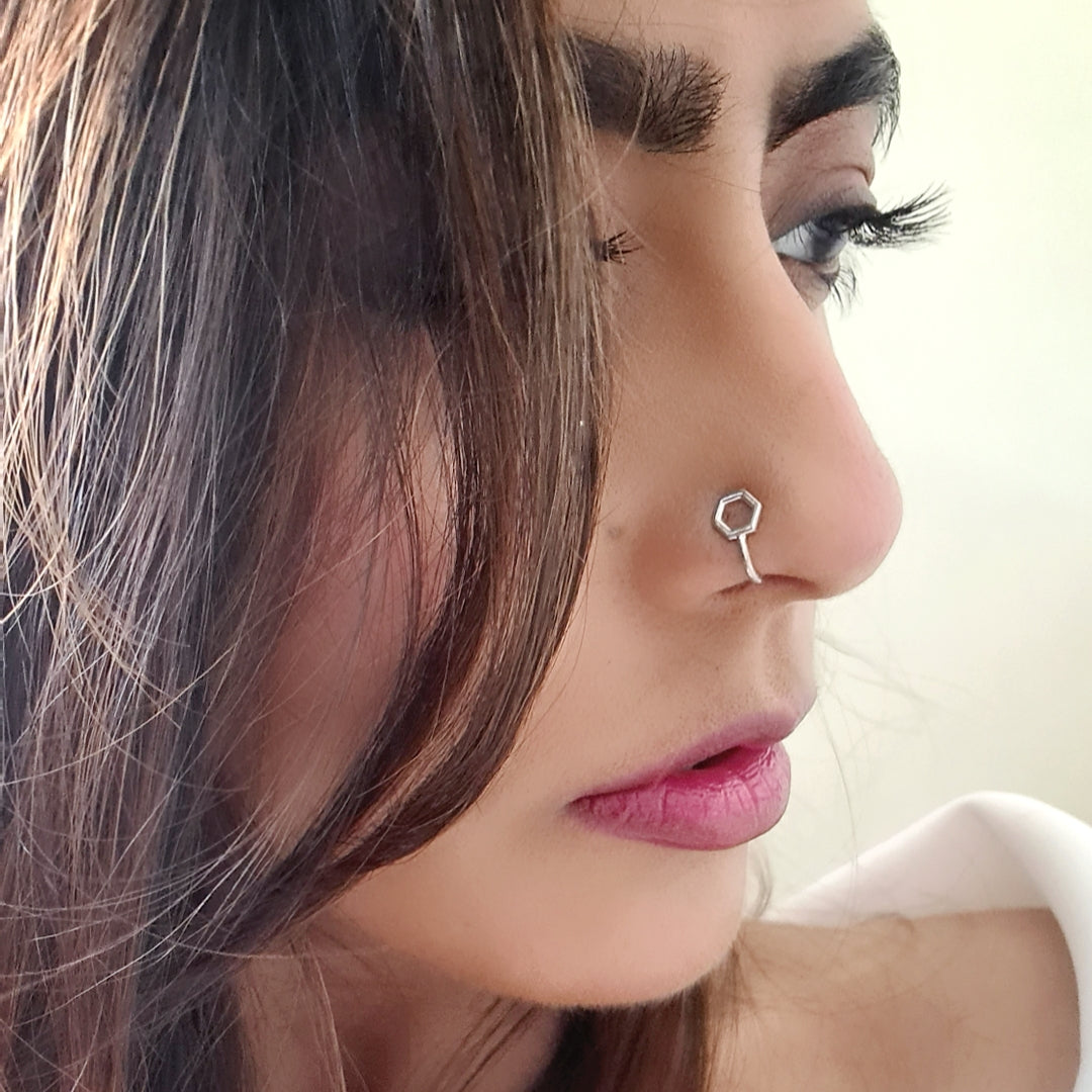 The Hexa Nose Pin