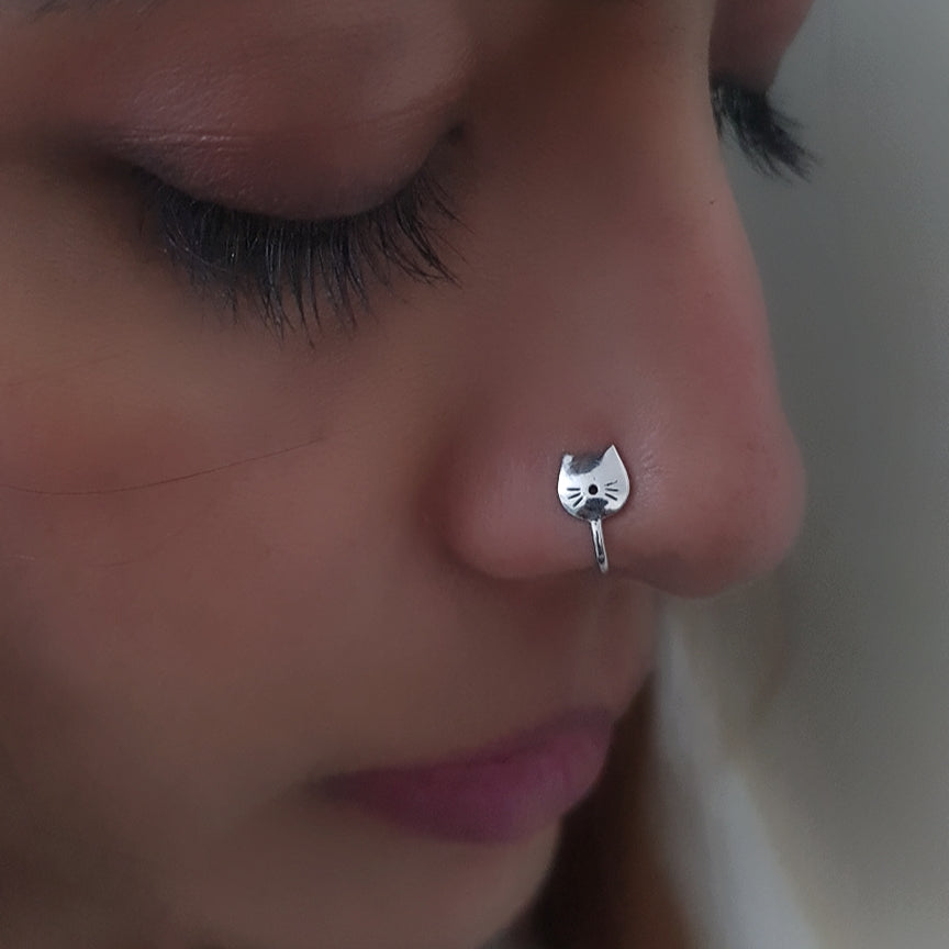 The Purrfect Nose Pin